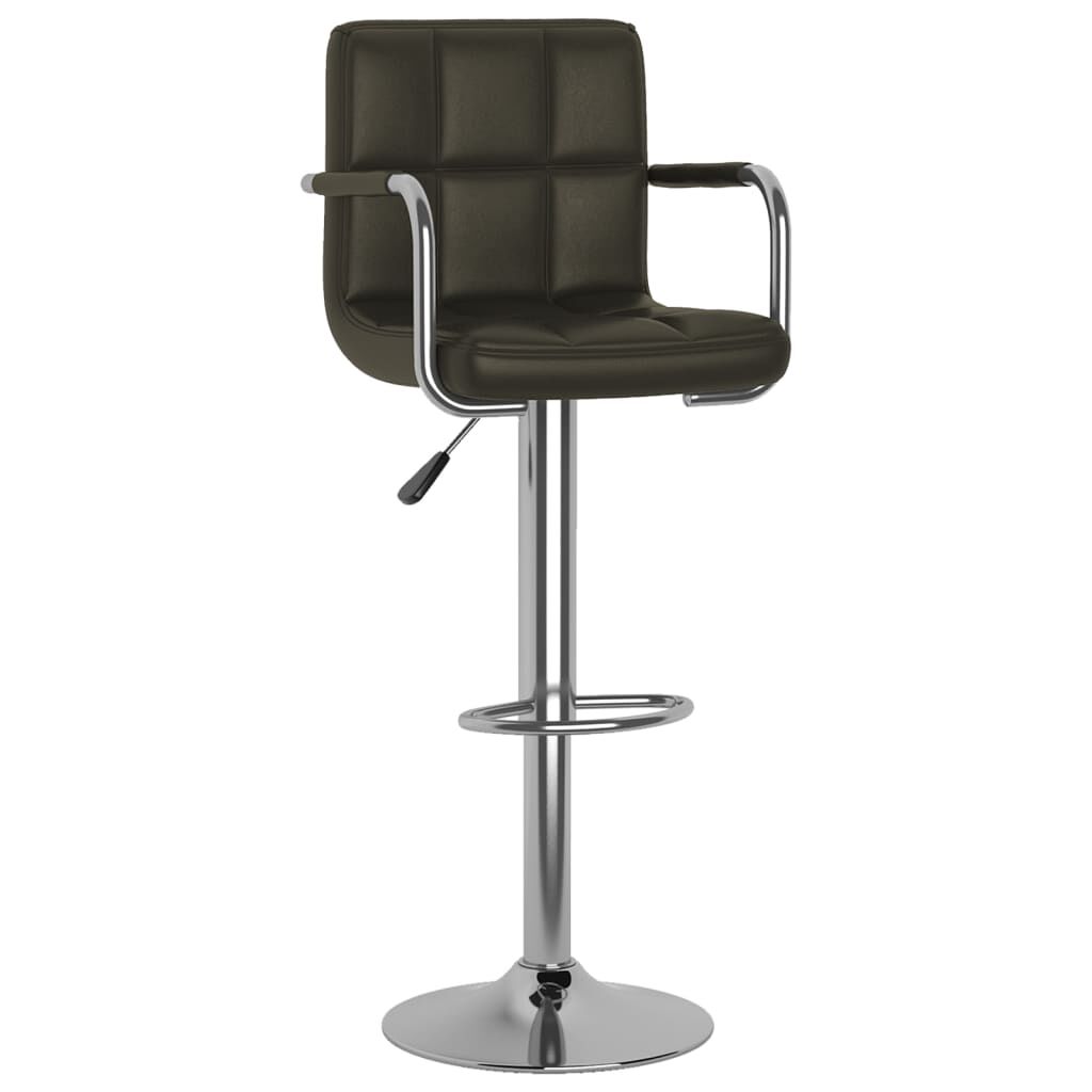 vidaXL Bar Stool Brown Faux Leather