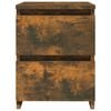 vidaXL Bedside Cabinets 2 pcs Smoked Oak 30x30x40 cm Engineered Wood