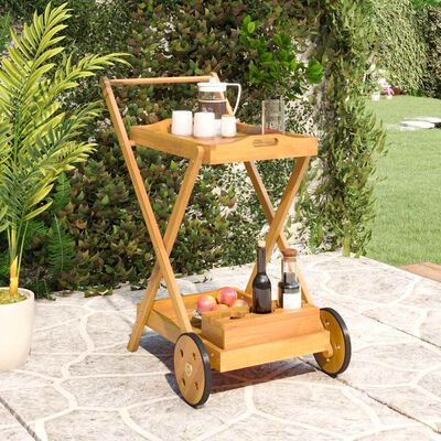 vidaXL Tea Trolley 54x87x90 cm Solid Wood Acacia,  vidaXL Tea Trolley 54x87x90 cm Solid Wood Acacia