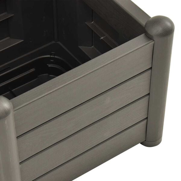 vidaXL Garden Planter with Trellis 43x43x142 cm PP Anthracite