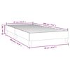 vidaXL Bed Frame without Mattress Light Grey 90x200 cm Fabric