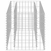 vidaXL Gabion Raised Bed Galvanised Steel 90x50x50 cm