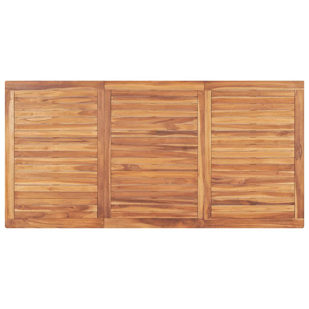 vidaXL 3 Piece Garden Dining Set Solid Wood Teak
