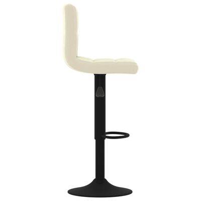 vidaXL Bar Stools 2 pcs Cream Velvet, cream vidaXL Bar Stools 2 pcs Cream Velvet