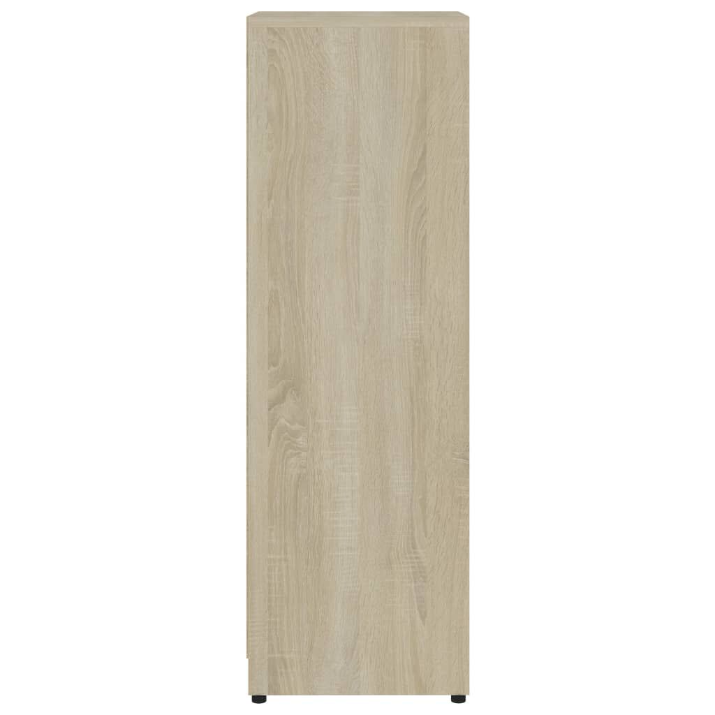 vidaXL Bathroom Cabinet Sonoma Oak 30x30x95 cm Engineered Wood