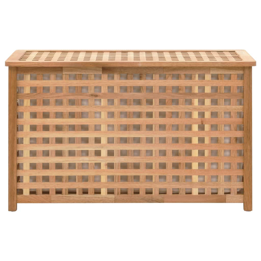vidaXL Laundry Chest 77.5x37.5x46.5 cm Solid Walnut Wood
