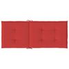 vidaXL Garden Highback Chair Cushions 2 pcs Red 120x50x3 cm Fabric