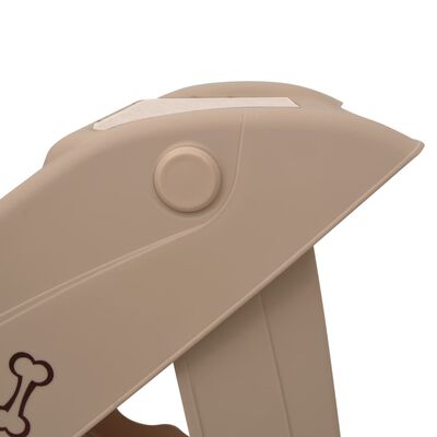vidaXL Folding Dog Stairs Brown 62x40x49.5 cm, brown vidaXL Folding Dog Stairs Brown 62x40x49.5 cm