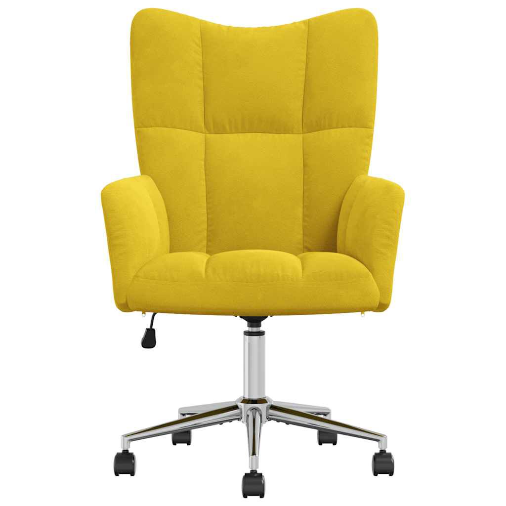 vidaXL Relaxing Chair Mustard Yellow Velvet