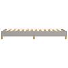 vidaXL Bed Frame without Mattress Light Grey 90x200 cm Fabric