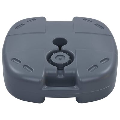 vidaXL Portable Umbrella Base Grey Sand/Water Filled,  vidaXL Portable Umbrella Base Grey Sand/Water Filled