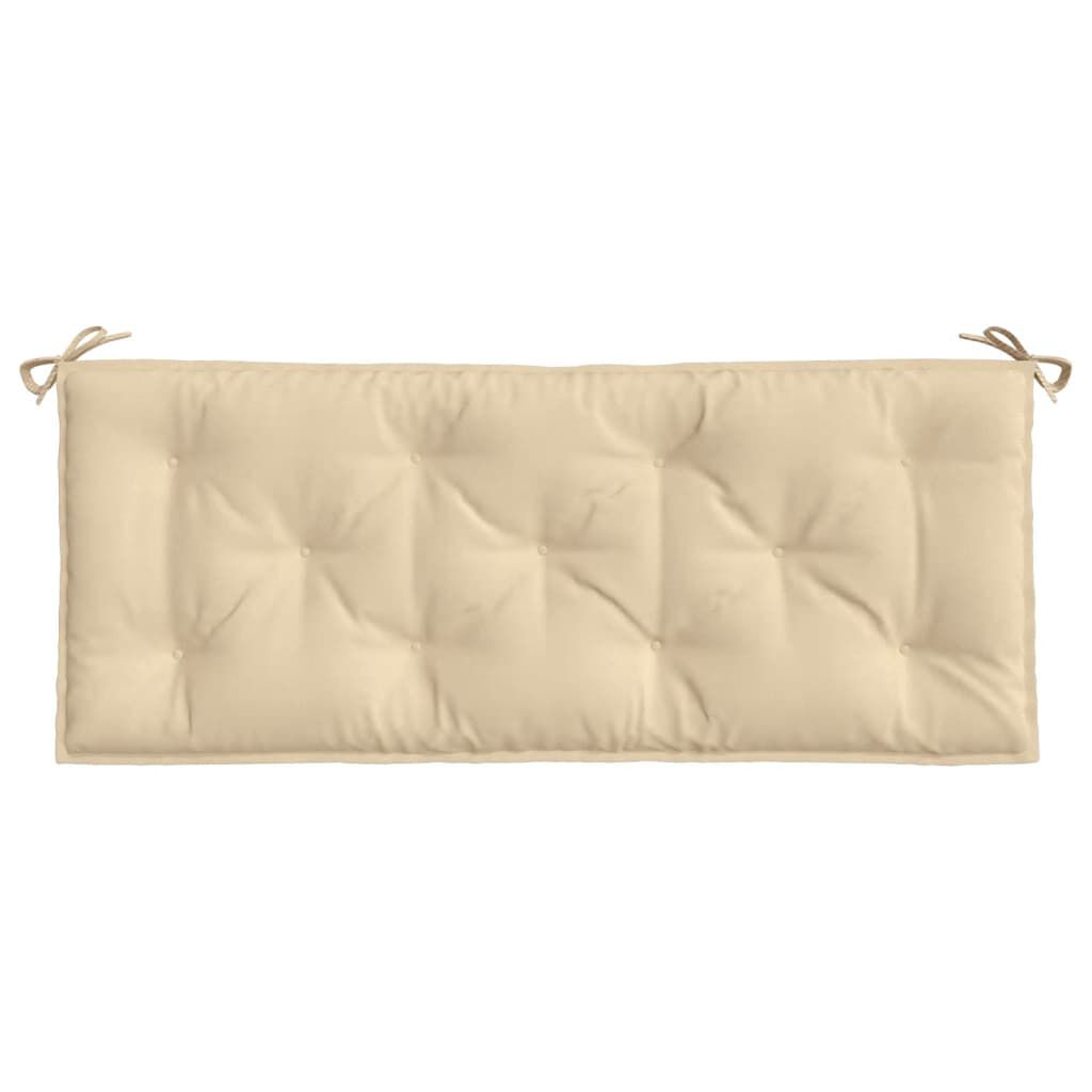 vidaXL Garden Bench Cushions 2 pcs Beige 120x50x7 cm Oxford Fabric