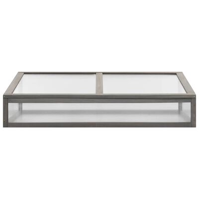 vidaXL Raised Bed with Greenhouse 110x54x120 cm Solid Fir Wood,  vidaXL Raised Bed with Greenhouse 110x54x120 cm Solid Fir Wood