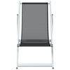 vidaXL Folding Beach Chairs 2 pcs Grey Aluminium and Textilene