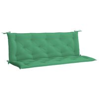 vidaXL Garden Bench Cushion Green 150x(50+50)x7cm Oxford Fabric