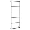 vidaXL Towel Rack Black 45x10x115 cm Steel