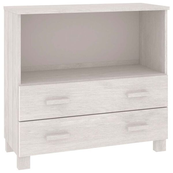 vidaXL Sideboard HAMAR White 85x35x80 cm Solid Wood Pine