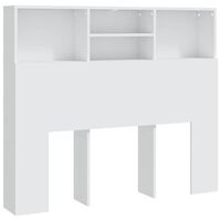 vidaXL Headboard Cabinet White 120x19x103.5 cm, white vidaXL Headboard Cabinet White 120x19x103.5 cm
