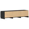 vidaXL TV Cabinet Black 140x40x35.5 cm Engineered Wood