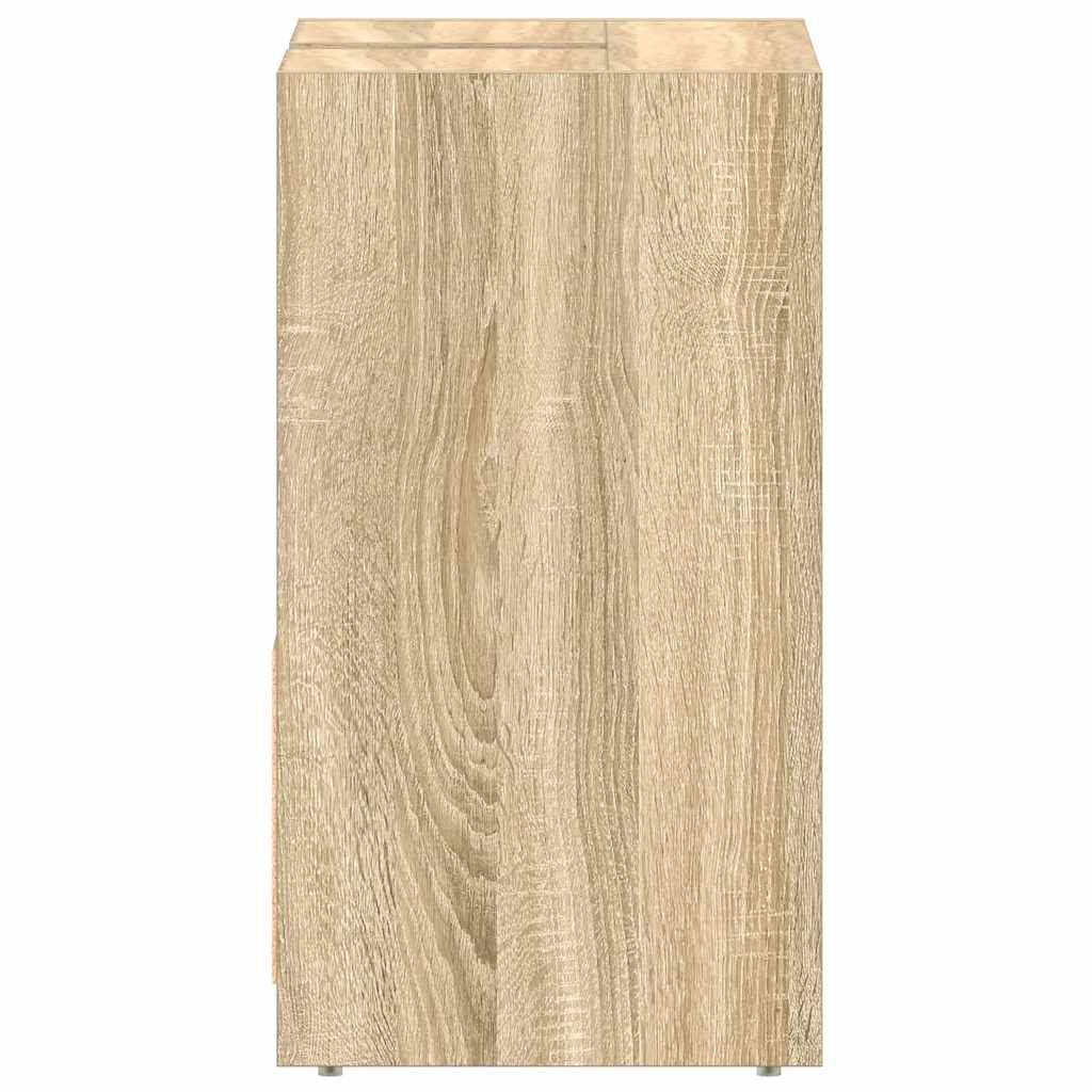 vidaXL Bathroom Cabinet Sonoma Oak 60x33x61 cm Engineered Wood