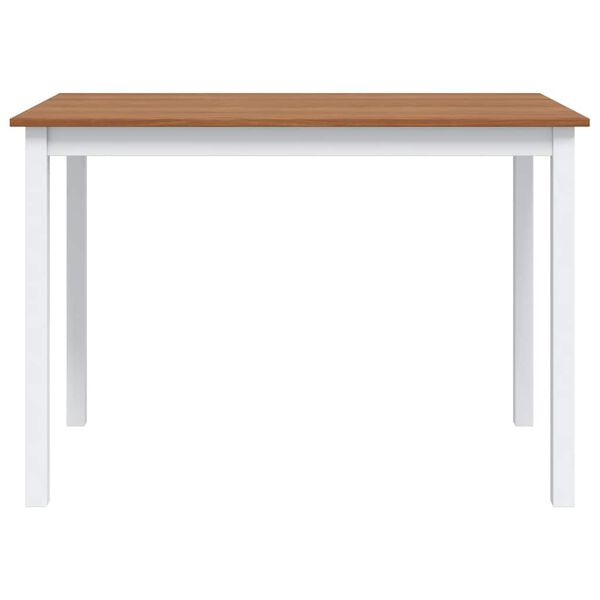 vidaXL 5 Piece Dining Set Brown and White