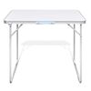 Foldable Camping Table with Metal Frame 80 x 60 cm