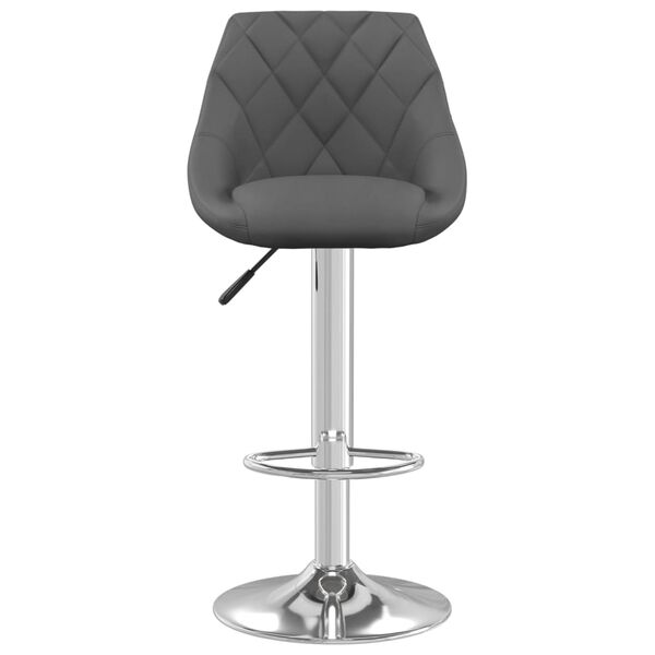 vidaXL Bar Stool Dark Grey Velvet