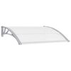 vidaXL Door Canopy Grey 120x100 cm PC