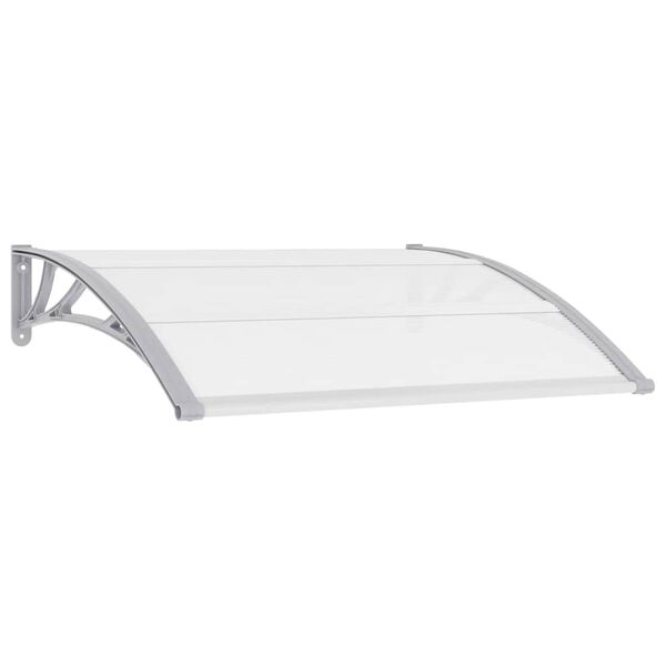vidaXL Door Canopy Grey 120x100 cm PC