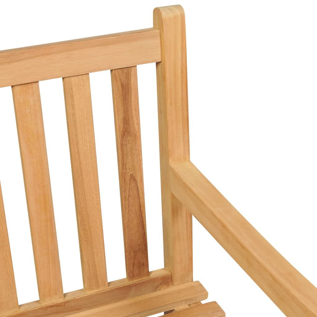 vidaXL Garden Bench 114 cm Solid Teak Wood