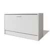 vidaXL Shoe Storage Bench White 80x24x45 cm