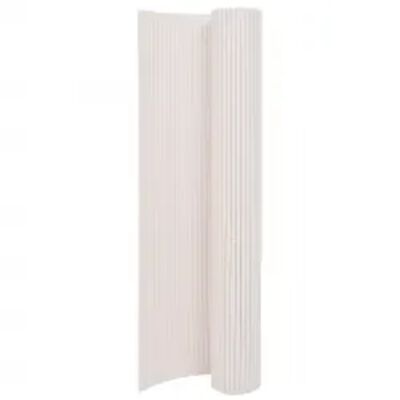 vidaXL Double-Sided Garden Fence 110x400 cm White, white vidaXL Double-Sided Garden Fence 110x400 cm White