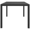 vidaXL 5 Piece Garden Dining Set with Cushions Poly Rattan Black