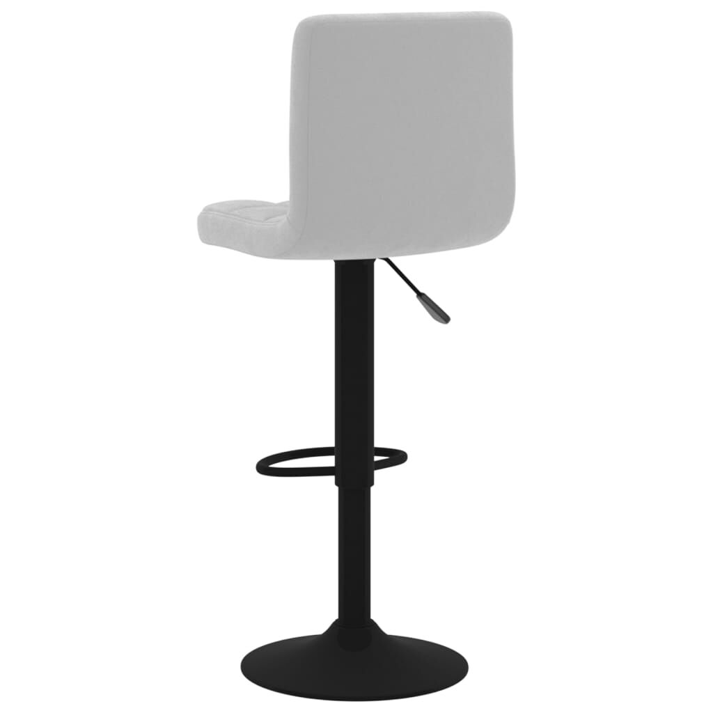 vidaXL Bar Stools 2 pcs Light Grey Velvet