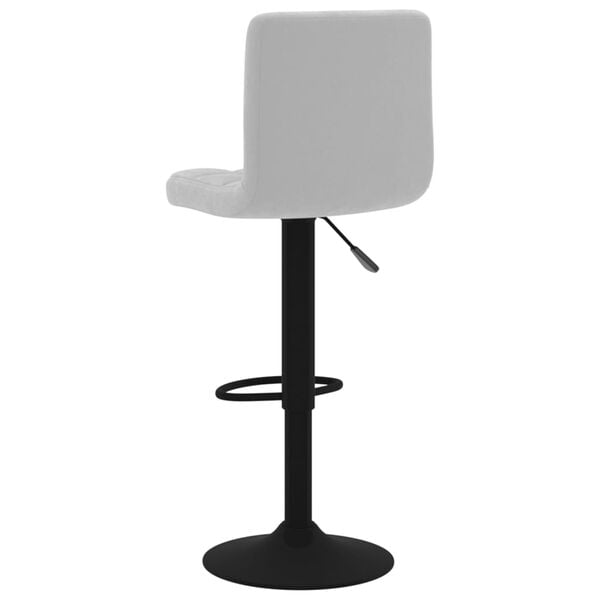 vidaXL Bar Stools 2 pcs Light Grey Velvet