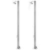 vidaXL Garden Shower 215 cm Stainless Steel