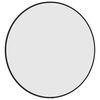 vidaXL Wall Mirror Black Ø 50 cm Round