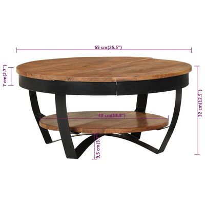 vidaXL Coffee Table 65x65x32 cm Solid Acacia Wood,  vidaXL Coffee Table 65x65x32 cm Solid Acacia Wood