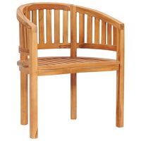vidaXL Banana Chair Solid Teak Wood,  vidaXL Banana Chair Solid Teak Wood
