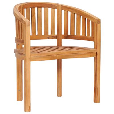 vidaXL Banana Chair Solid Teak Wood,  vidaXL Banana Chair Solid Teak Wood