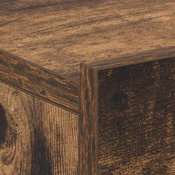 vidaXL Floating Nightstands 2 pcs Smoked Oak 40x30x15cm Engineered Wood