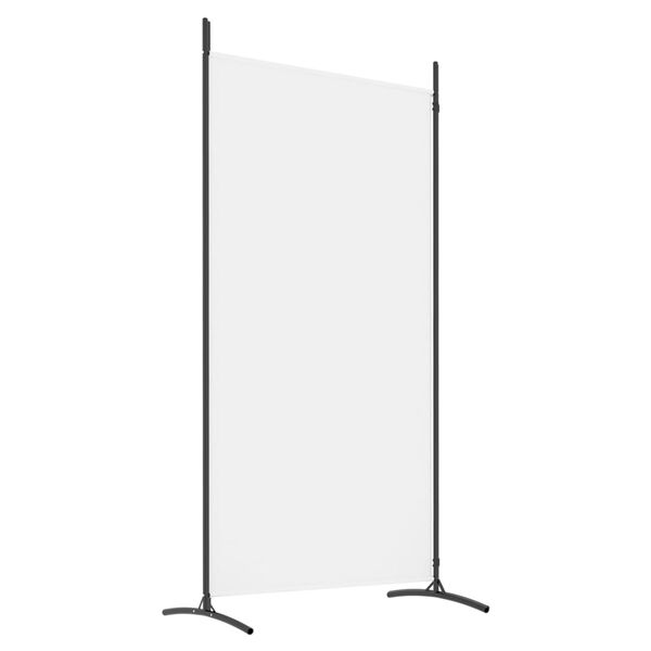 vidaXL 2-Panel Room Divider White 175x180 cm Fabric
