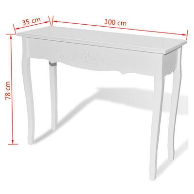 vidaXL Dressing Console Table White,  vidaXL Dressing Console Table White