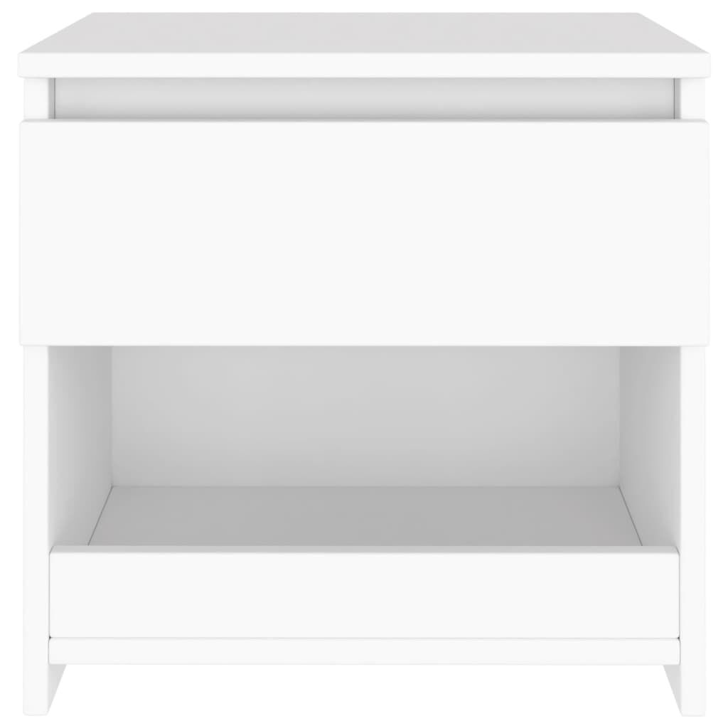 vidaXL Bedside Cabinets 2 pcs White 40x30x39 cm Engineered Wood