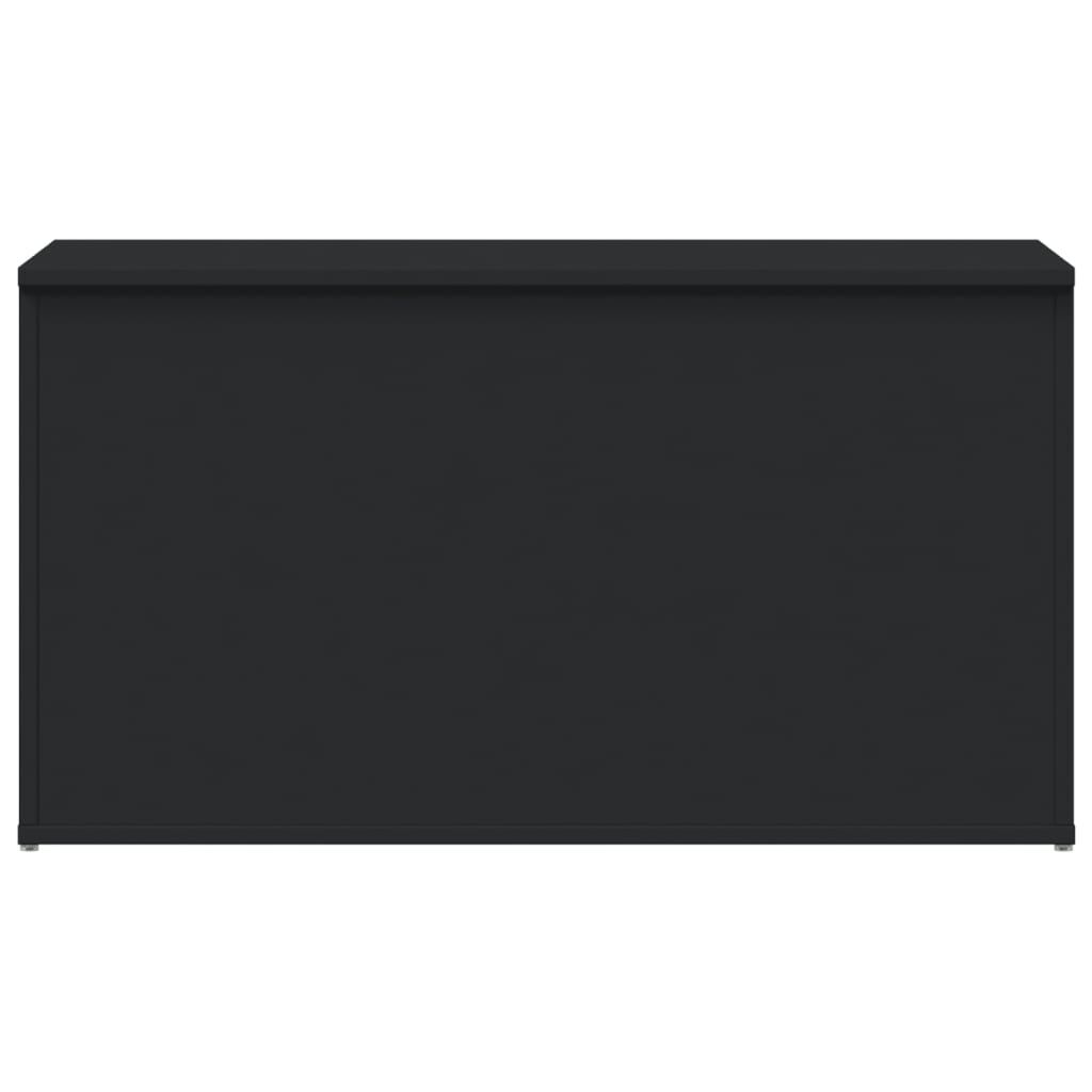 vidaXL Storage Chest Black 84x42x46 cm Engineered Wood