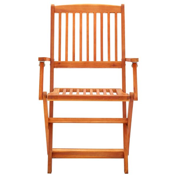 vidaXL Folding Garden Chairs 6 pcs Solid Eucalyptus Wood