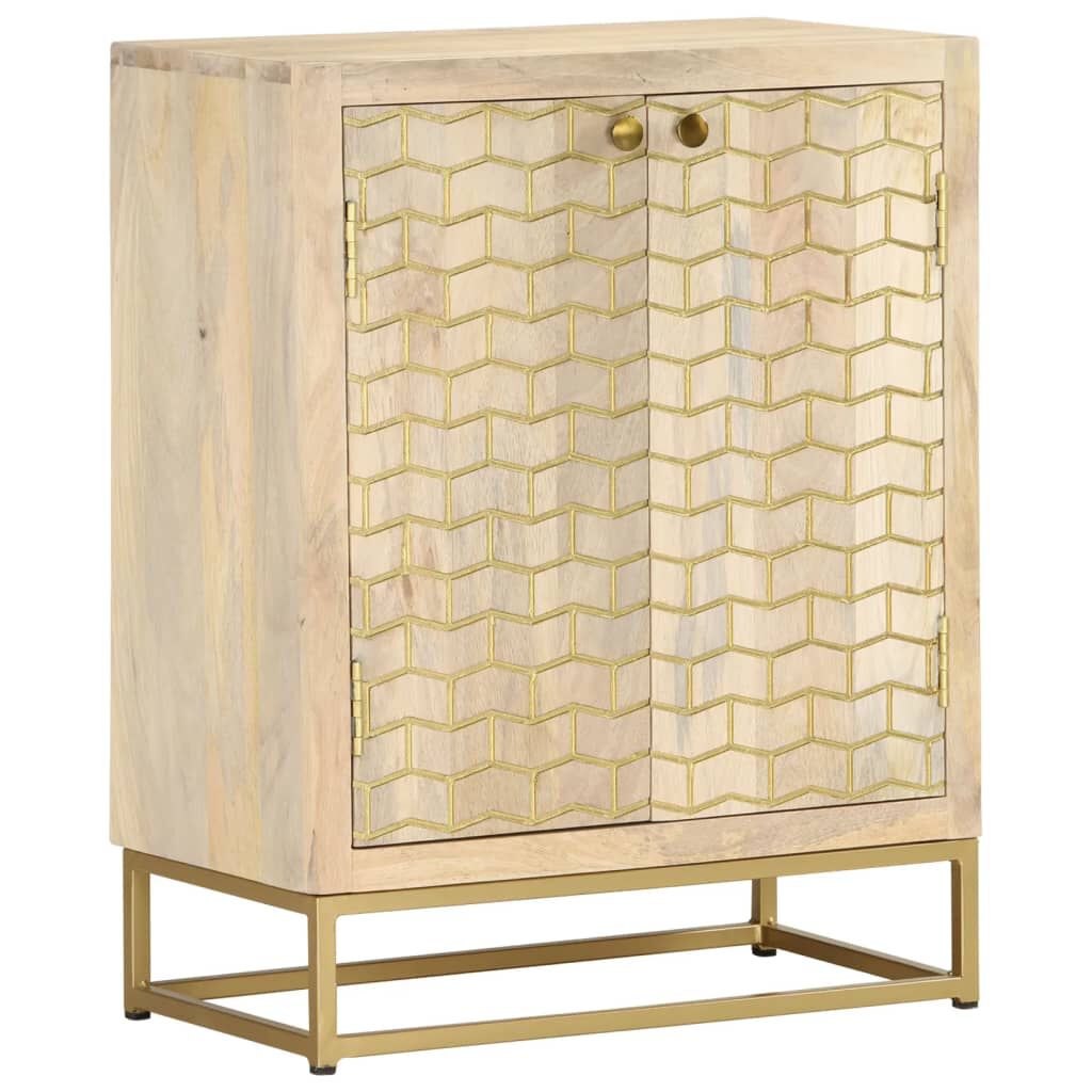 vidaXL Sideboard with 2 Doors 55x30x70 cm Solid Wood Mango