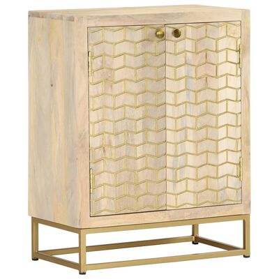 vidaXL Sideboard with 2 Doors 55x30x70 cm Solid Wood Mango