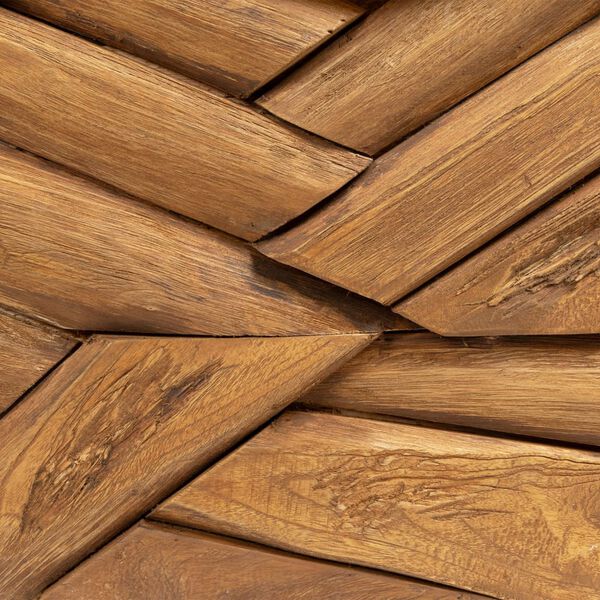 vidaXL Coffee Table Erosion Solid Teak Wood 110x35x38 cm