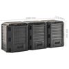 vidaXL Garden Composter Black 1200 L